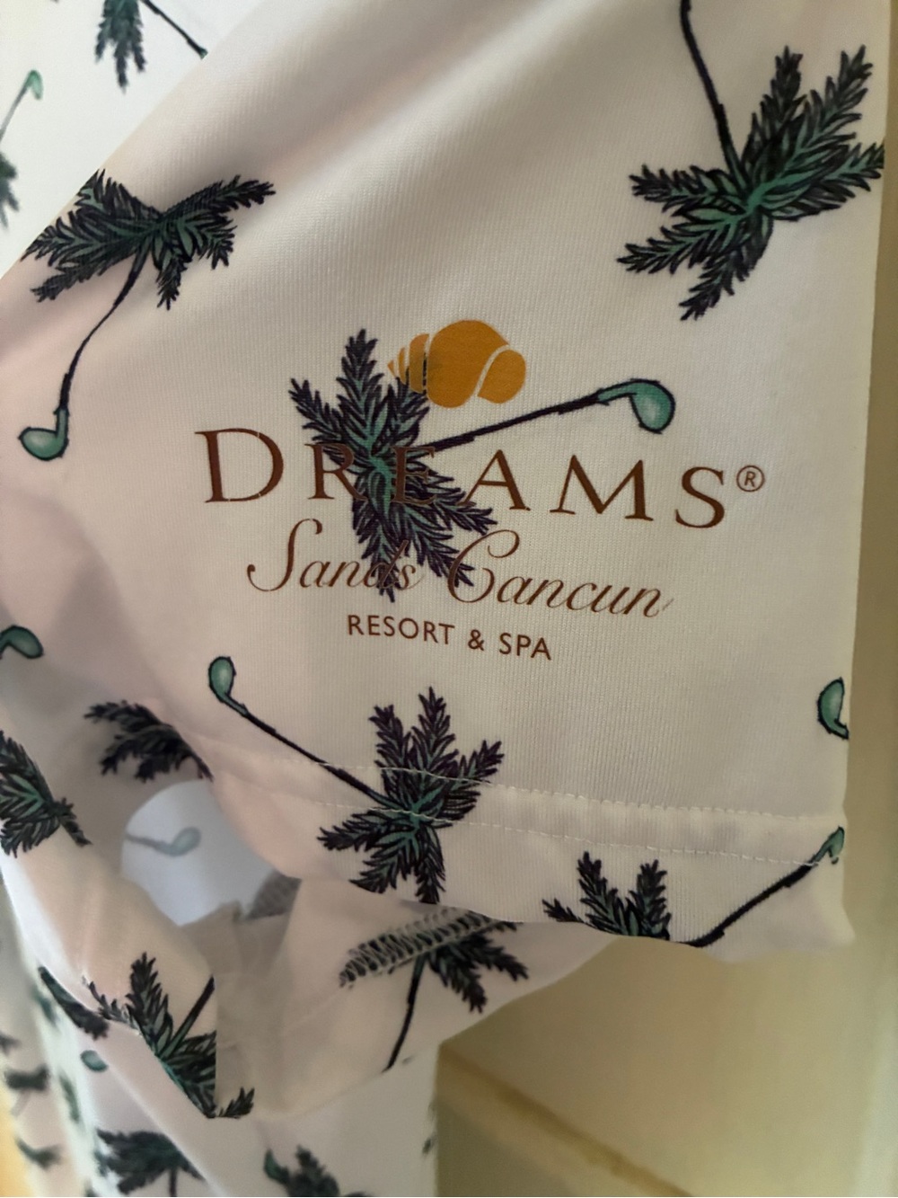 ✨ Good Swing 'Knight's Paradise' Palm Tree Golf Polo White XL ✨ - Picture 5 of 6